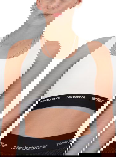 Bh New Balance Sleek Medium Support Sports Bra Hvid | wb41048-wt, 0