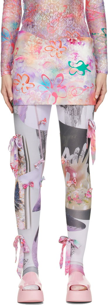 Leggings Collina Strada Collina Strada Printed Mini Skirt Flerfarvet | XX7110 DENIM, 0
