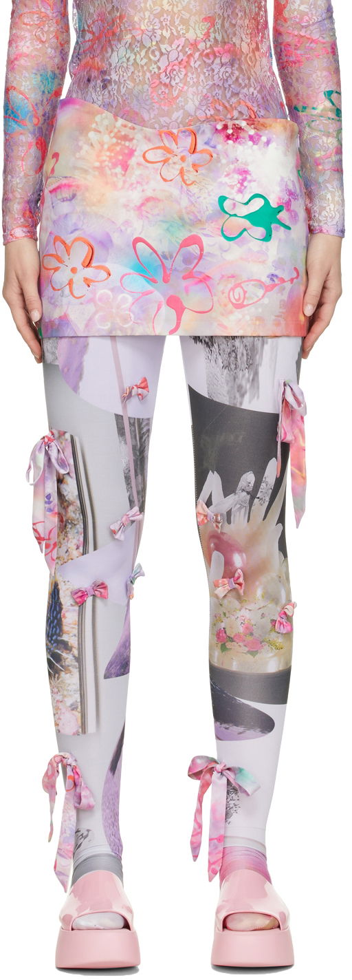 Leggings Collina Strada Collina Strada Printed Mini Skirt Flerfarvet | XX7110 DENIM