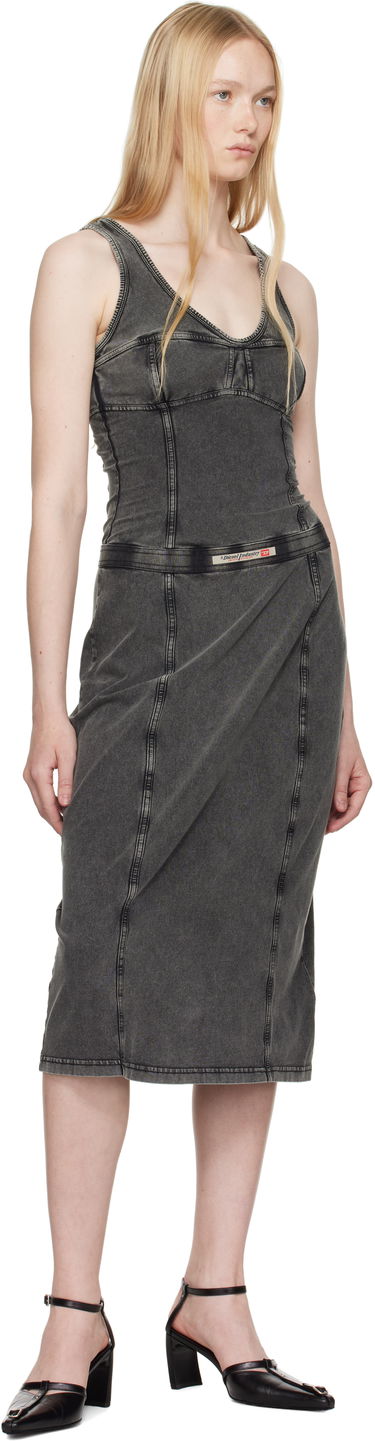 Kjole Diesel Diesel D-Inny Midi Dress Grå | A16591 0NJBJ, 3