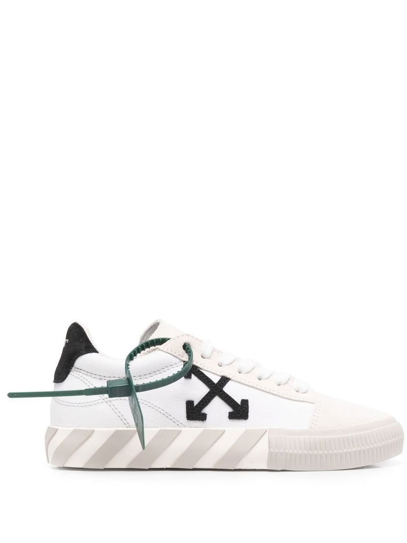 Sneakers og sko Off-White Low Vulcanized "White Beige Black" W Hvid | OWIA178S22LEA0010110