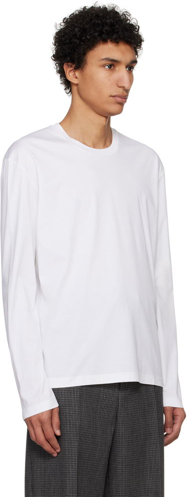 T-shirt Jil Sander Jil Sander Logo Flag Long Sleeve T-Shirt Sort | J22GC0201_J45051, 4