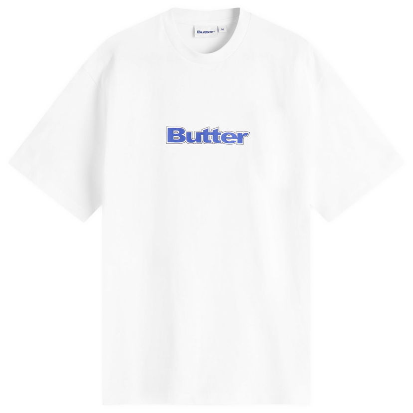 T-shirt Butter Goods Outline Logo T-Shirt, Size Large Hvid | BG253100-WHT