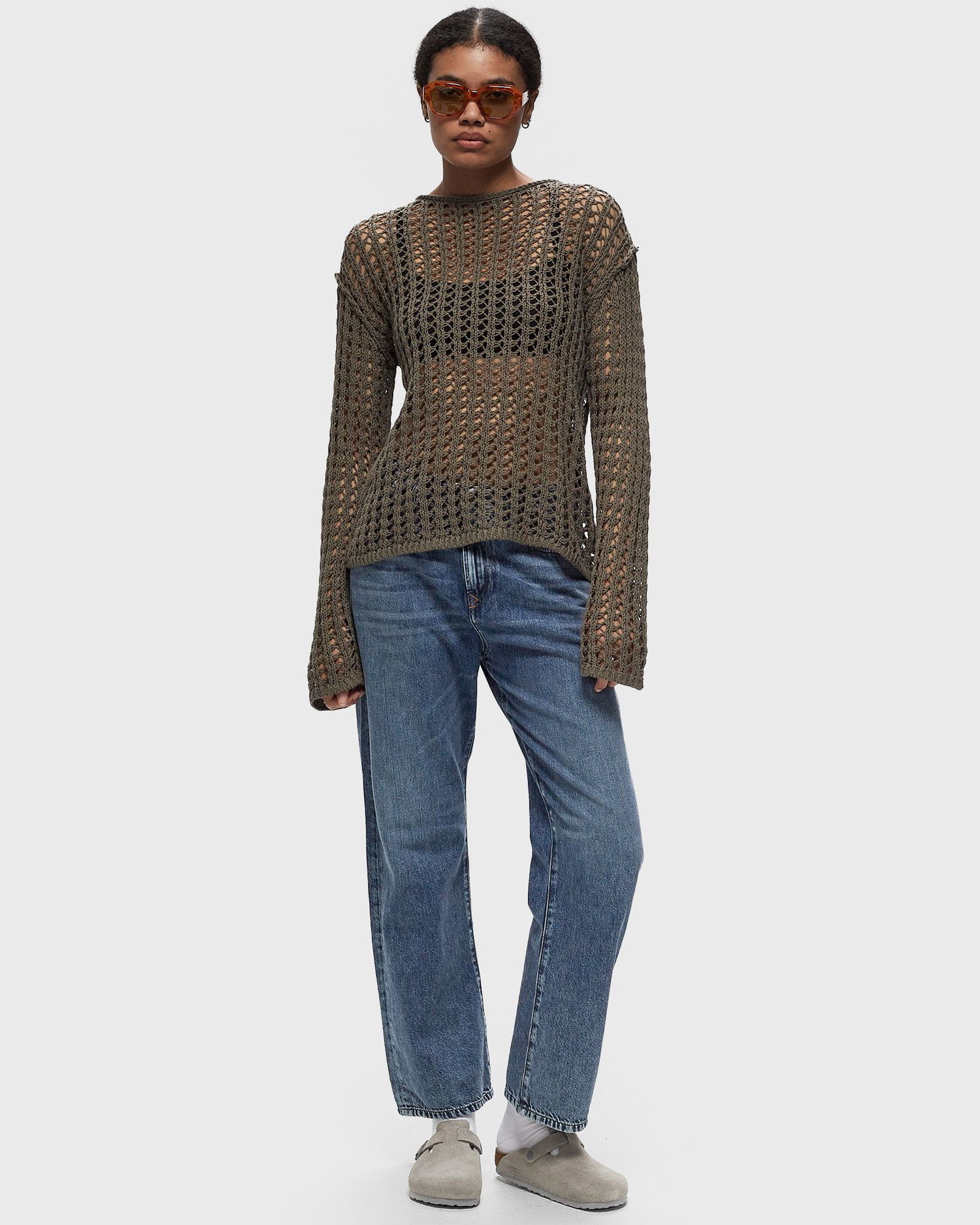 Sweater envii ENGULL LS KNIT Grøn | E24300014_180513TCX, 1