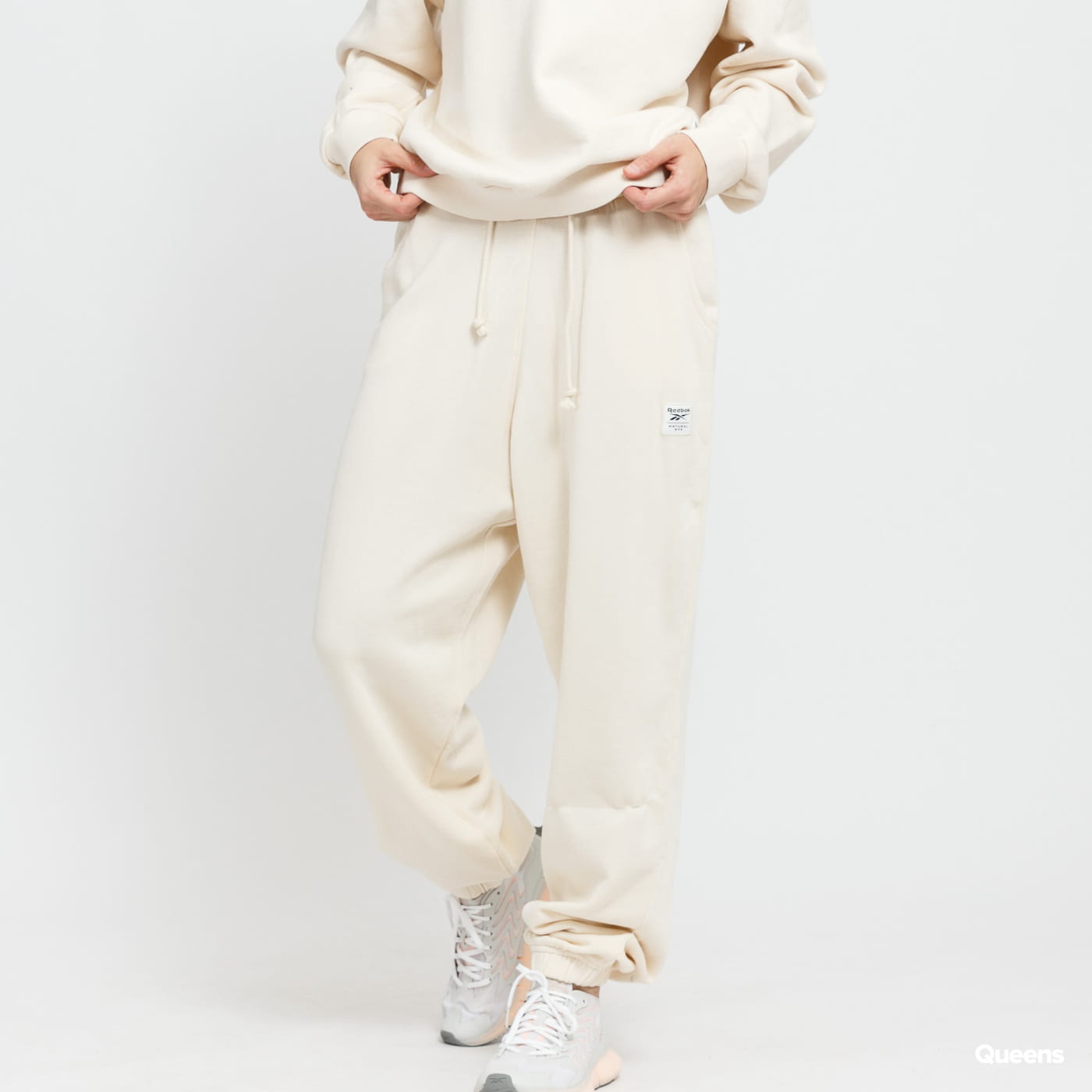 Joggingbukser Reebok CL RBK ND SM FT Beige | H49295, 0