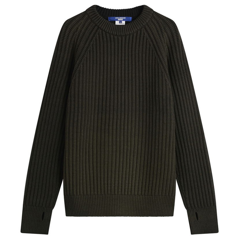 Sweater Junya Watanabe Junya Watanabe MAN Double Sided Ribbed Knit Large Grøn | WP-N002-051-1