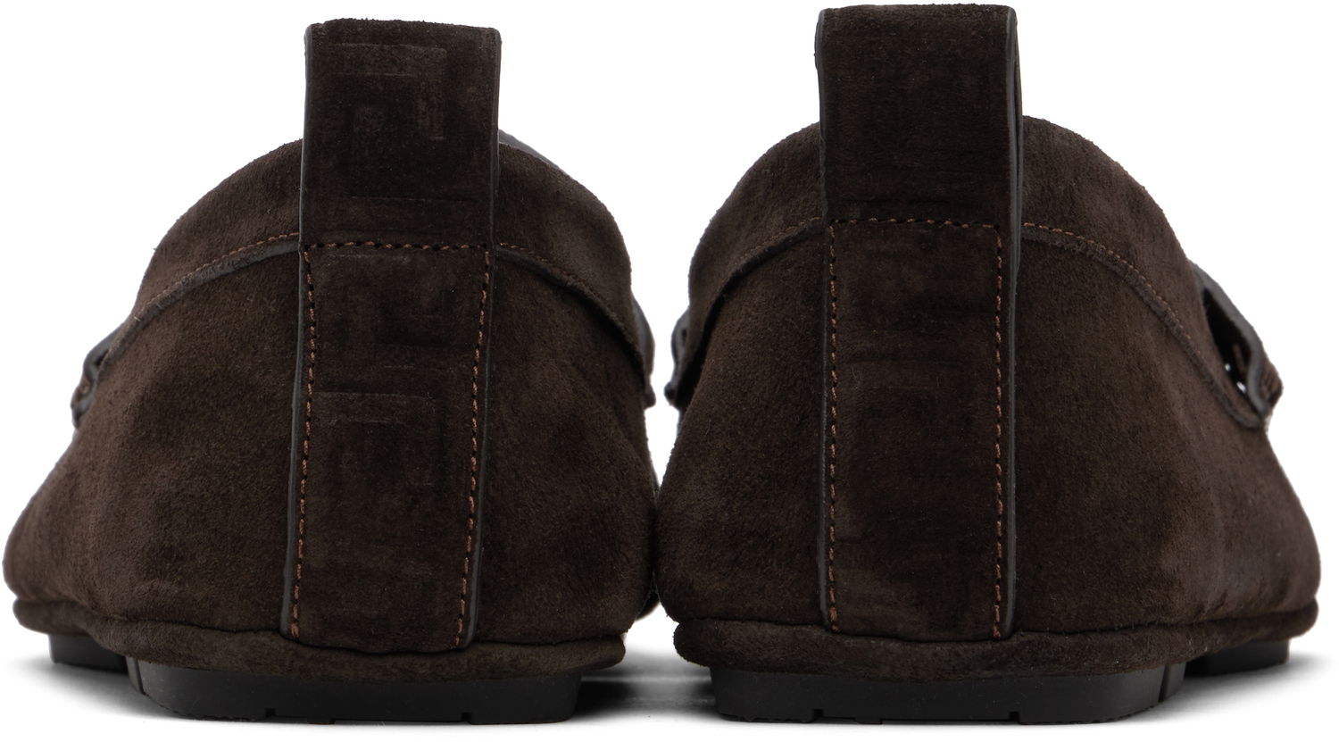 Sneakers og sko Versace Suede Driver Loafers Brun | 1017072_1A09892, 1