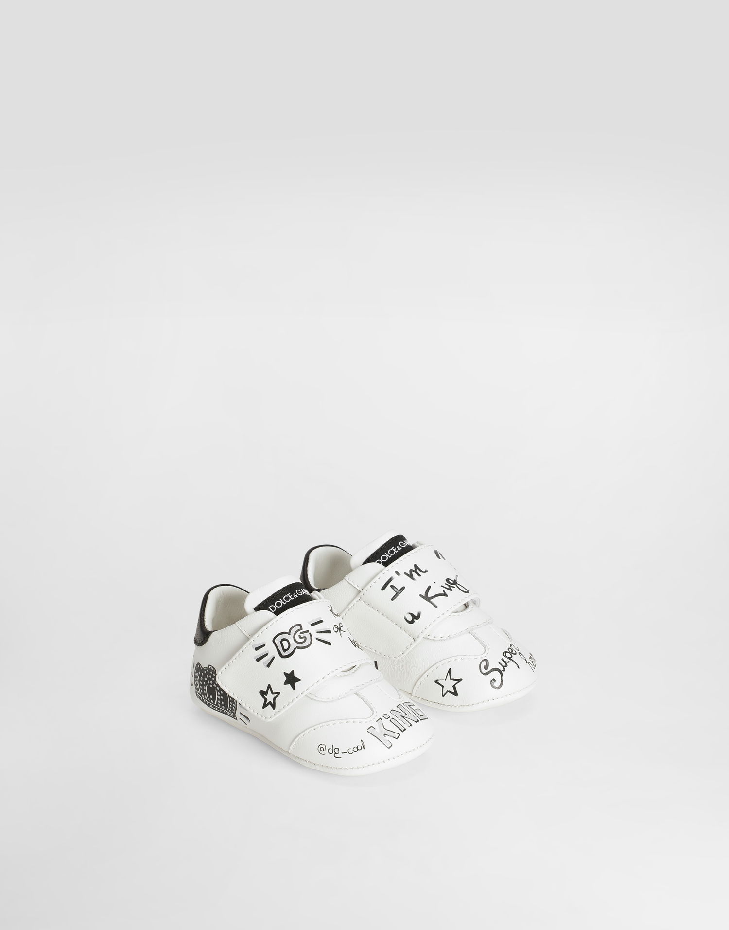 Tilbehør Dolce & Gabbana Dolce & Gabbana Printed Nappa Leather Hvid | DK0117AS827HWF57, 1