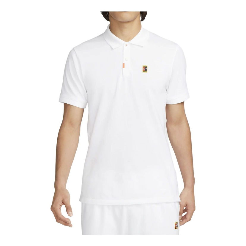 Polo skjorte Nike Slim Fit Dry-Fit Polo Hvid | DA4380-101