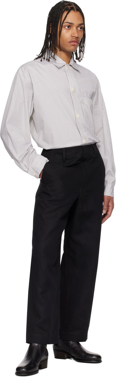Skjorte LEMAIRE Lemaire Striped Pyjama Shirt Hvid | SH1177 LF1409, 4