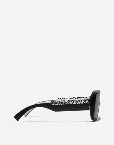 Solbriller Dolce & Gabbana Dg Logo Acetate Sunglasses Sort | VG601FVN1879V000, 2