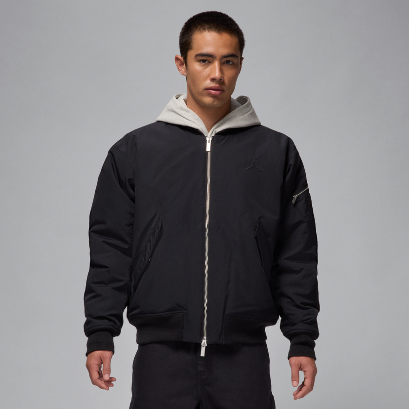 Bomberjakke Jordan Jordan Renegade Essentials Bomber Jacket Sort | HF9325-010