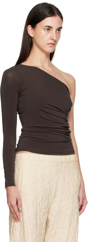 Tanktop Max Mara Max Mara Spluga One-Shoulder Top Brun | 2511941012600, 1