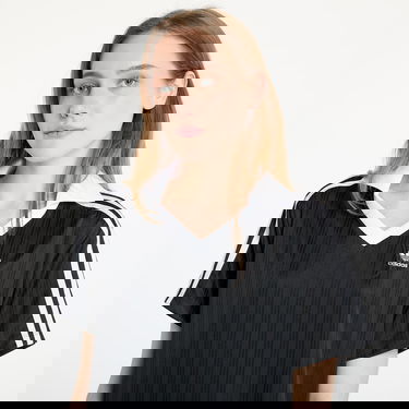 Kjole adidas Originals Adicolor Football Jacquard V-Neck Dress Sort | JD2599, 1