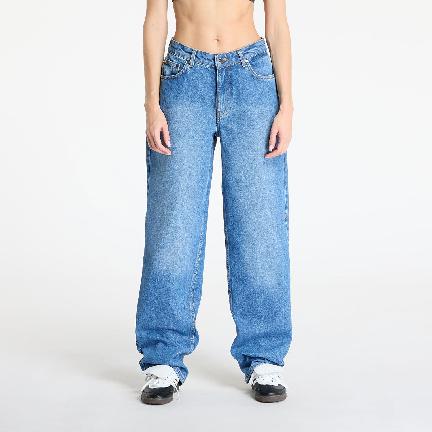Jeans DAILY PAPER Daily Paper Asola Avery Wide Leg Jeans Blå | 2511147, 0