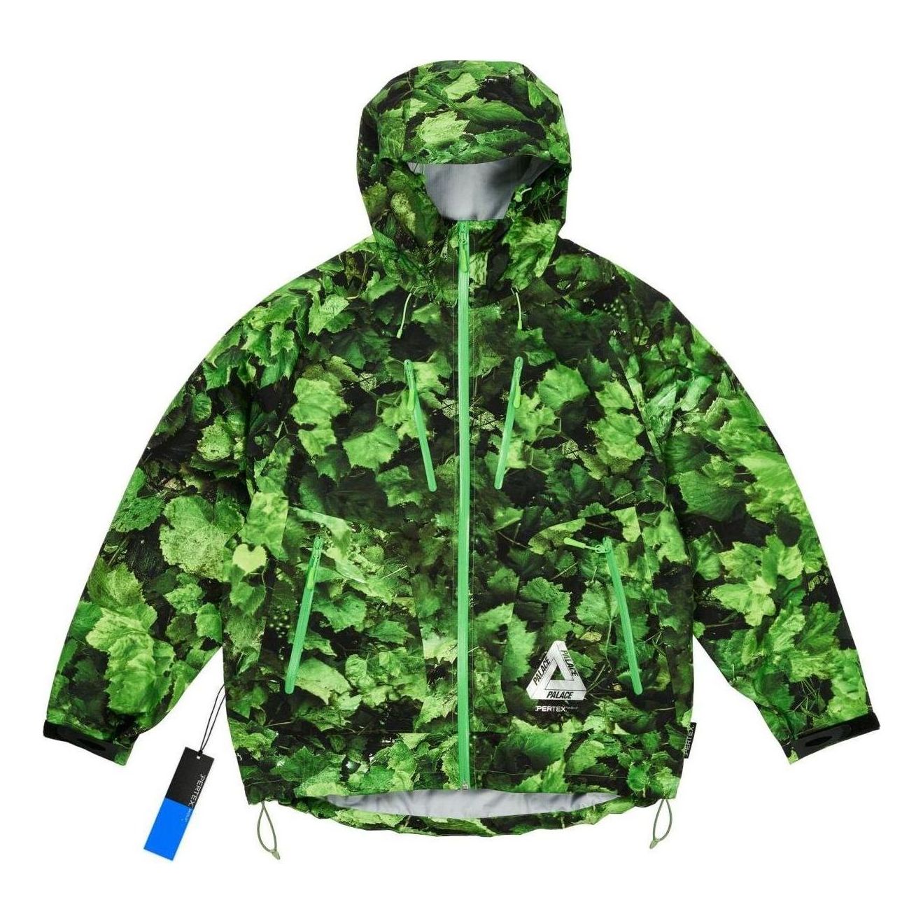 Vindjakke Palace Palace Armor 3L Leaf Print Jacket Grøn | P26JK068, 0