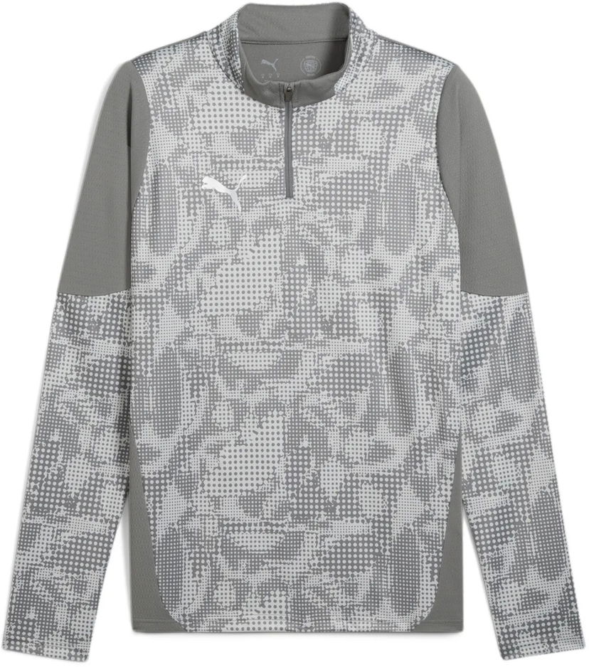 T-shirt Puma Puma teamCUP Training 1/4 Zip Top Grå | 659164-13