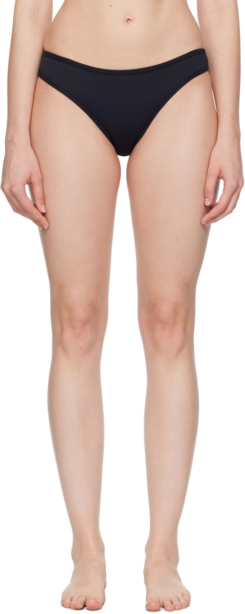 Badetøj Baserange Heart Bikini Bottom Sort | SWHSP-PA-SU25