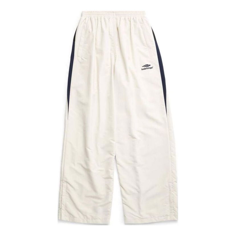 Joggingbukser Balenciaga Sports Icon Medium Fit Tracksuit Pants Beige | 746510TOO489000