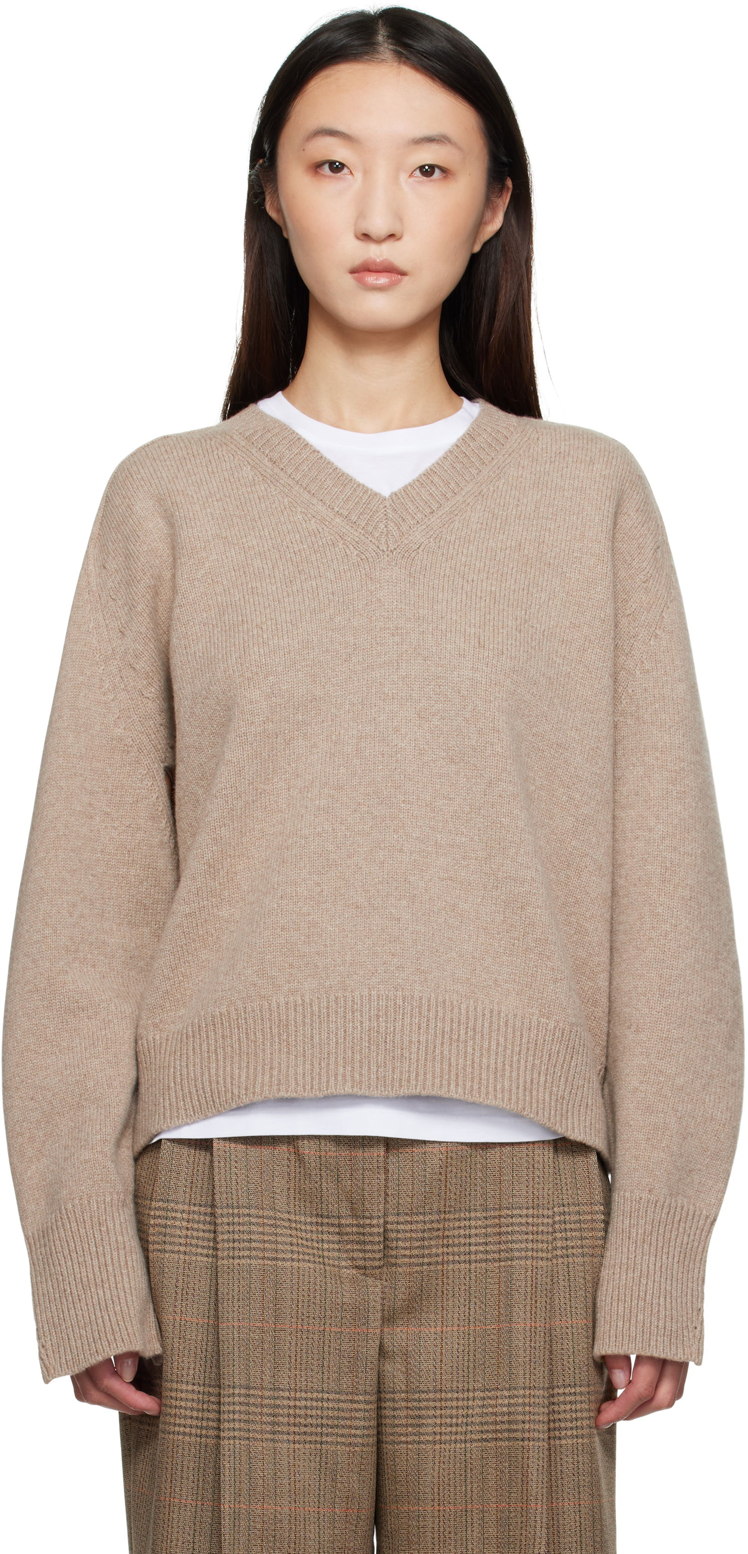 Sweater Róhe Róhe Sleeve Wrap Sweater Beige | 416-23-320, 0