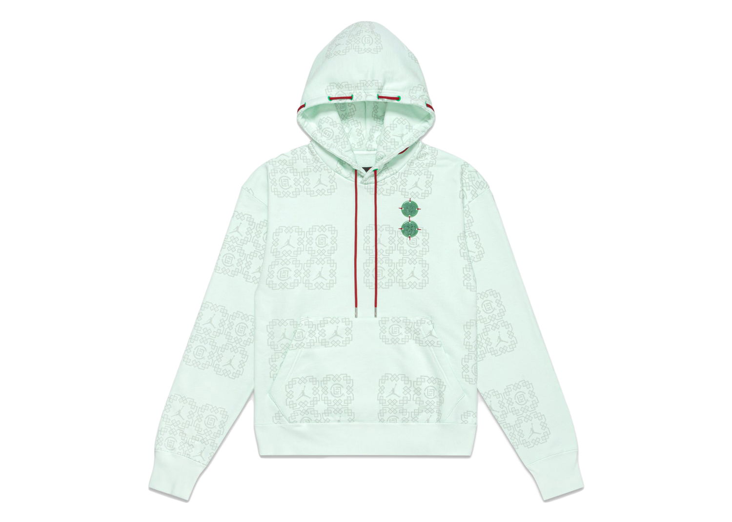 Sweatshirt Jordan Clot x Jade Fleece Hoodie (Asia Sizing) Barely Green Turkis | DO0008-394, 0