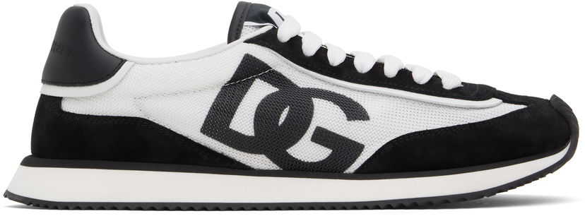 Sneakers og sko Dolce & Gabbana Mixed-Material 'DG' Cushion Hvid | CS2288 A5355