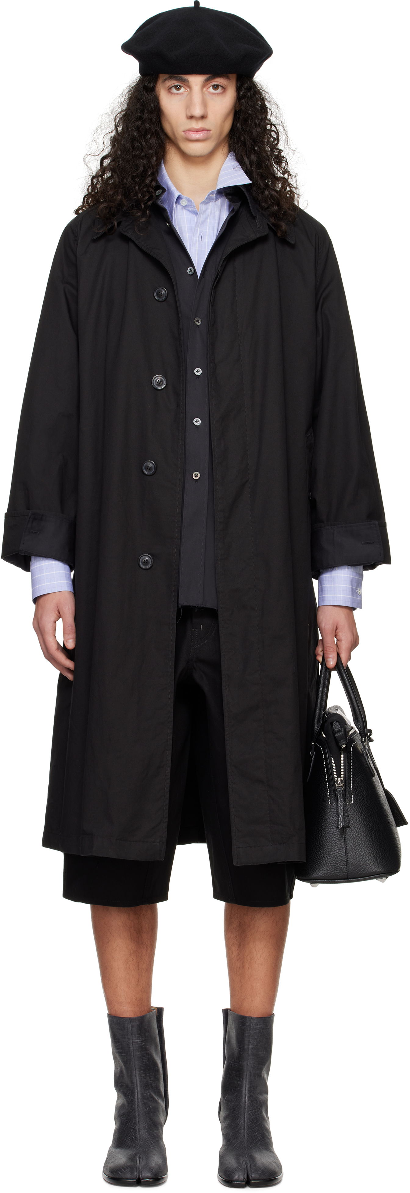 Trenchcoat Maison Margiela Maison Margiela Layered Trench Coat Sort | S50AH0137 M35354, 0