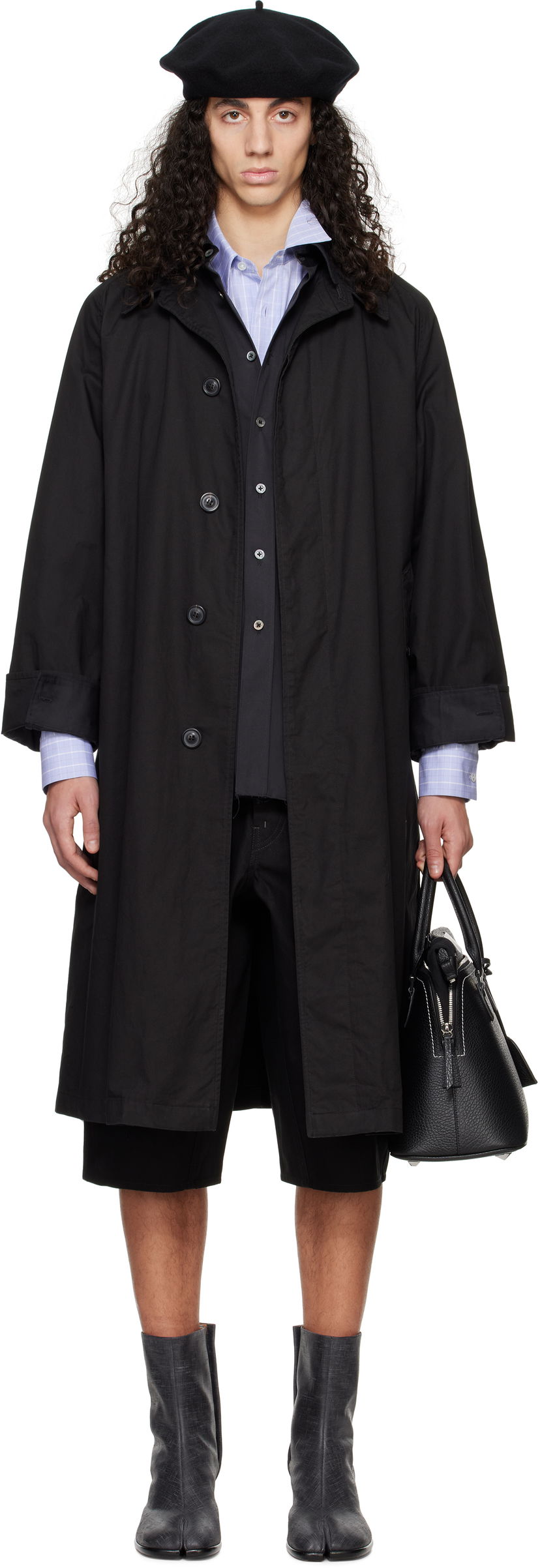 Trenchcoat Maison Margiela Maison Margiela Layered Trench Coat Sort | S50AH0137 M35354
