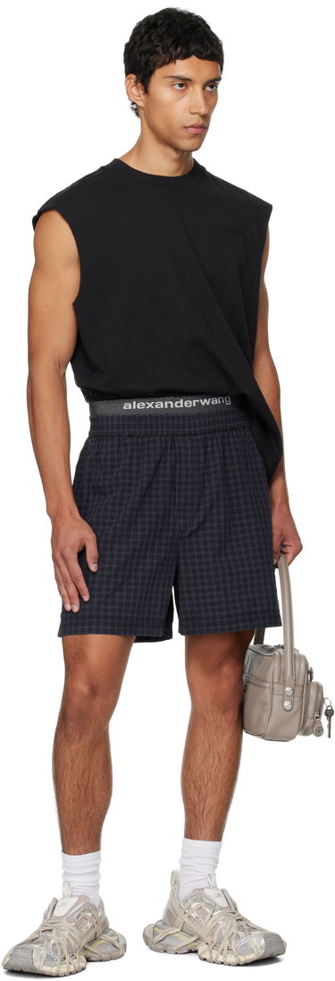Shorts Alexander Wang Alexander Wang Graphic Shorts Mørkeblå | 6WC3254099, 3