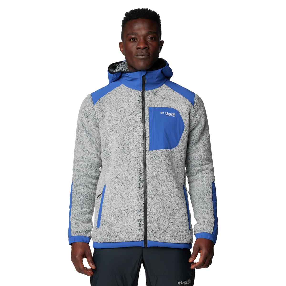 Sweatshirt Columbia Arctic Crest Titanium Hooded Full-Zip Fleece Jacket Flerfarvet | 2096475433, 0