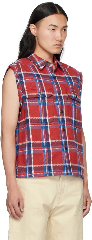 Vest Rick Owens Rick Owens DRKSHDW Hollywood Cropped Vest Rød | DL01E6298 HCPJP, 1