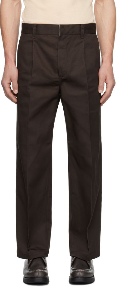 Bukser WACKO MARIA Pleated Trousers Brun | 24FW-WMP-DC01, 0