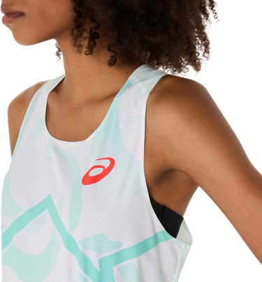 Tanktop Asics Asics Light Knit Graphic Singlet Hvid | 2092a468-411, 3