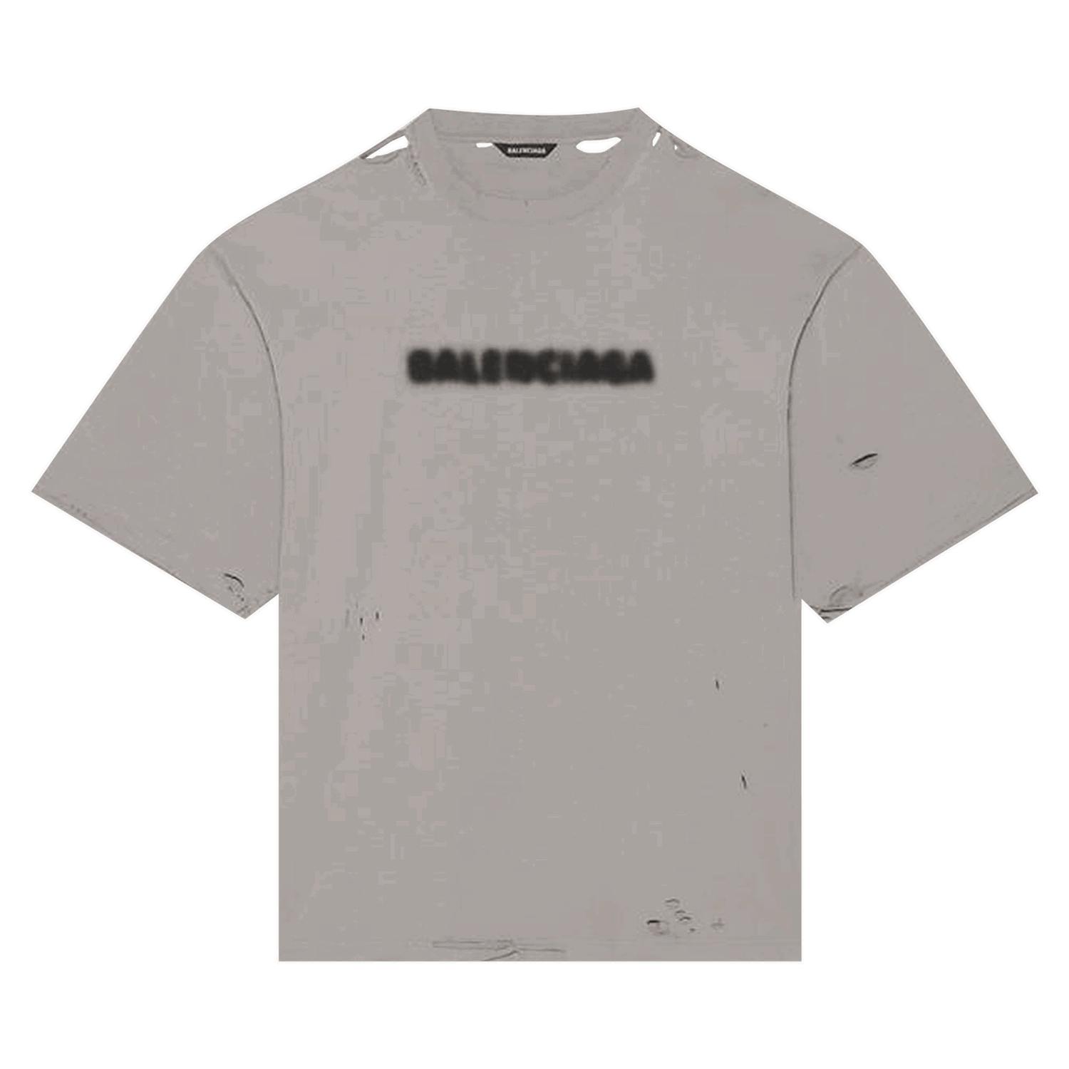 T-shirt Balenciaga Blurry Wide Fit T-Shirt Grå | 661715 TKVD5 8174, 0