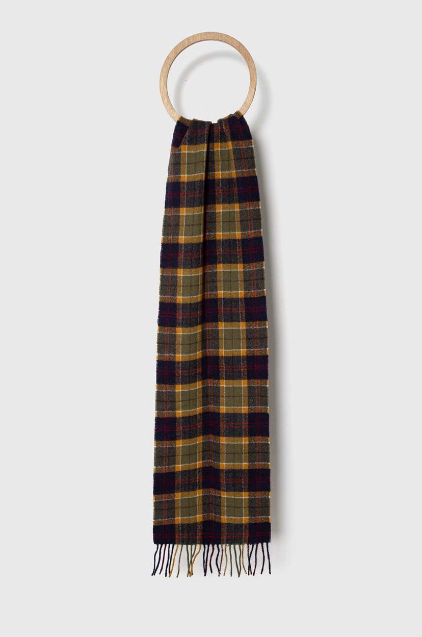 Tørklæde Barbour Checked Wool Scarf Grøn | USC0001