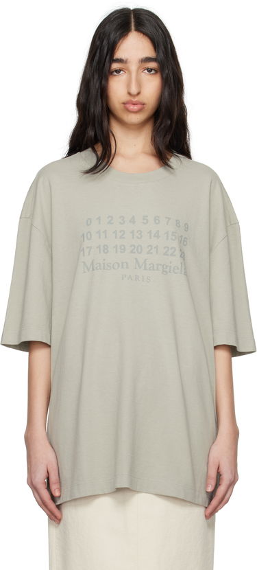 T-shirt Maison Margiela Maison Margiela Numeric Logo T-Shirt Grøn | S50GC0716 S24567, 0