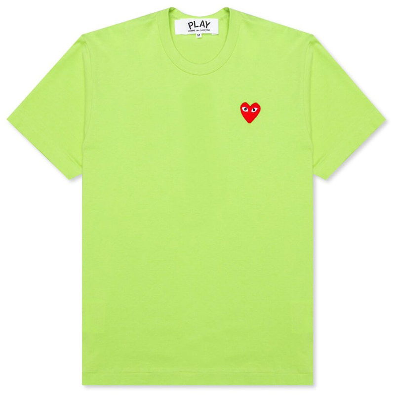 T-shirt Comme des Garçons Play Emblem Tee Grøn | AZ-T272-051-2 / P1T272-2
