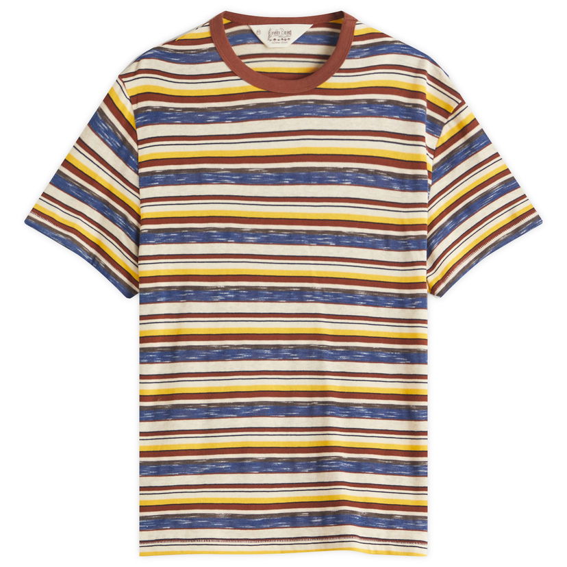 T-shirt Brain Dead Brain Dead Toni Stripe T-Shirt Flerfarvet | BDS25T000O43-YEL