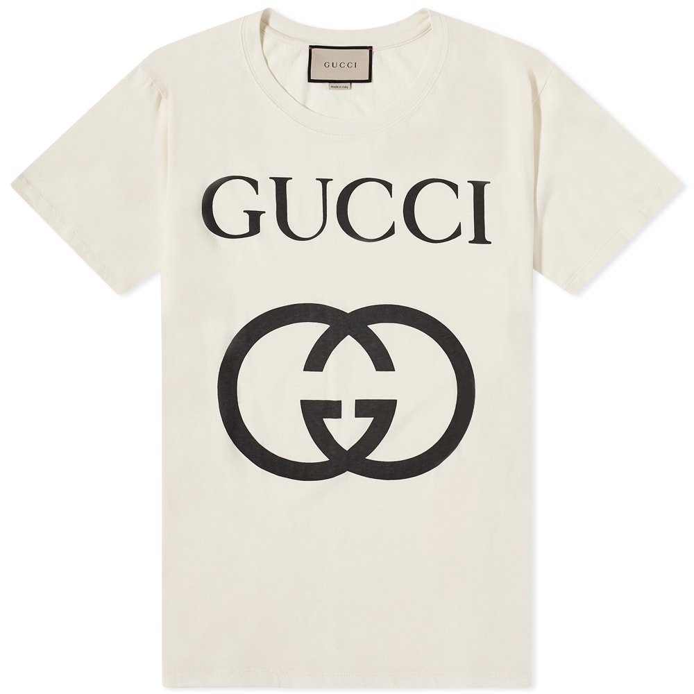 T-shirt Gucci Interlocking Gg Tee Hvid | 493117-X3Q35-7561, 0