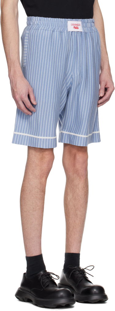 Shorts Charles Jeffrey Loverboy Charles Jeffrey LOVERBOY Knitted Pajama Shorts Blå | 54040201, 1