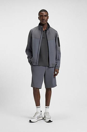Polo skjorte BOSS Relaxed Fit Mesh Polo Shirt Grå | 50544187, 1