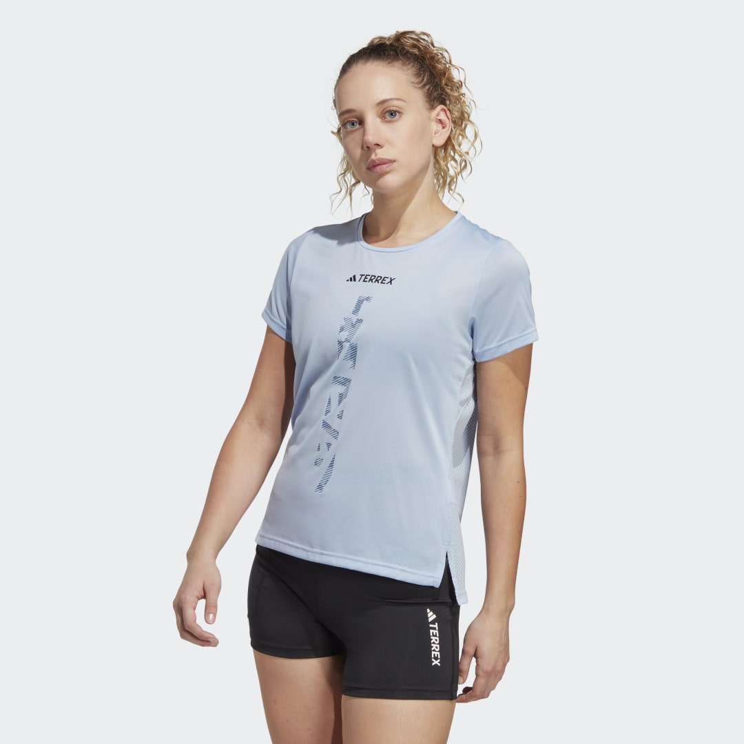T-shirt adidas Performance Terrex Agravic Trail Running Tee Blå | HL1730, 0