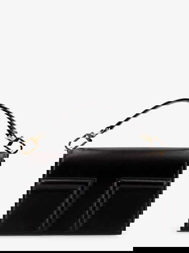 Håndtaske TOTEME Toteme T-Flap Shoulder Bag Sort | 244WAL0049LE0025001, 0