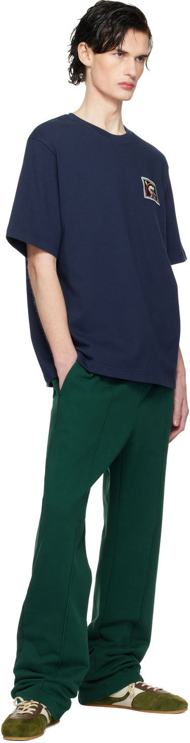 T-shirt Casablanca Fibonacci Patch T-Shirt Mørkeblå | MPS25-JTS-027-03, 3