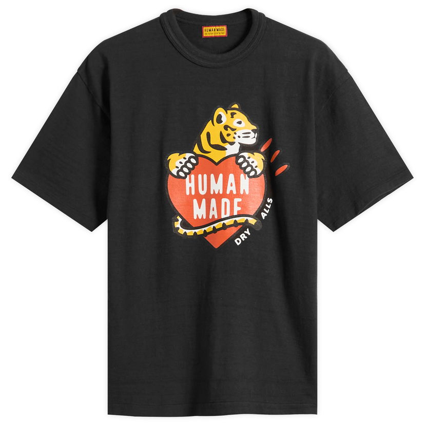 T-shirt Human Made Tiger Heart Graphic T-Shirt, Size Large Sort | HM30TE007-BLK