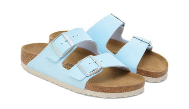 Sneakers og sko Birkenstock Arizona Birko-Flor Nubuk Regular Fit Sandals Blå | 1030931, 4