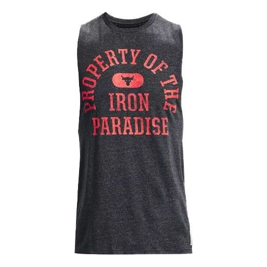Tanktop Under Armour Project Rock Men's Training Graphic Tank Grå | 1367126-001
