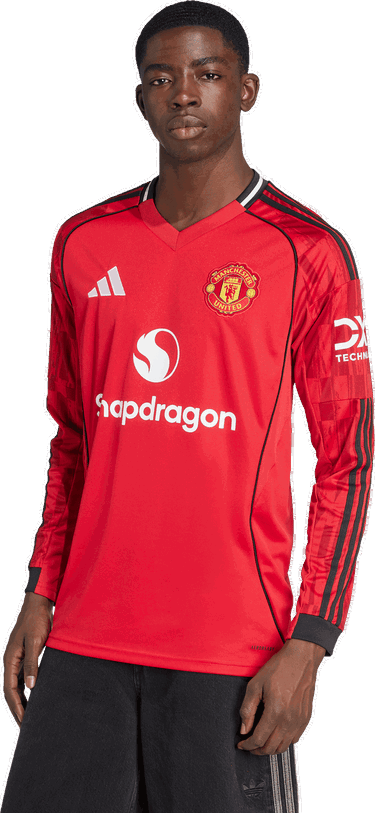 Jersey adidas Performance Manchester United 25/26 Home Long Sleeve Jersey Rød | JP3037, 4