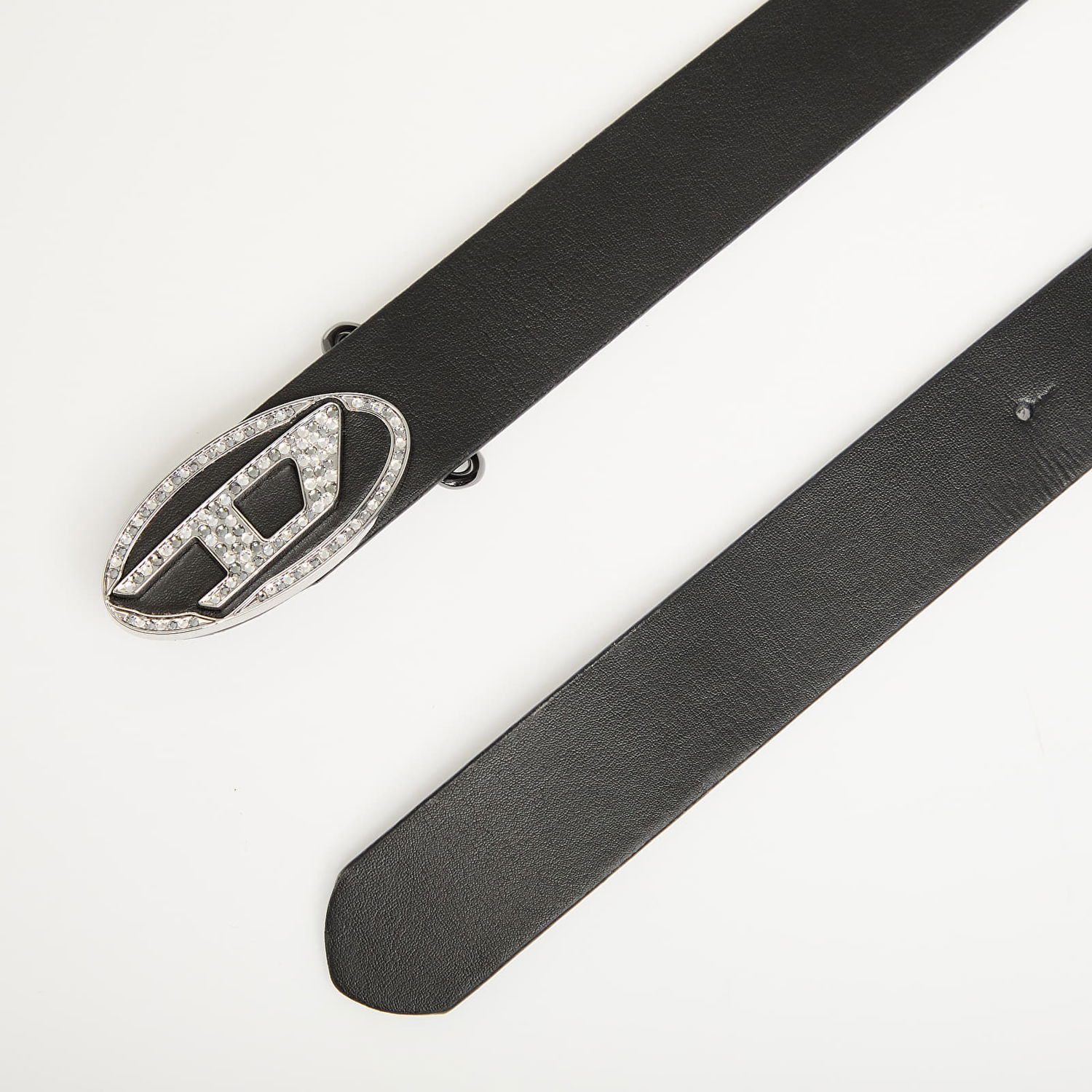 Bælter Diesel Diesel Oval D Logo B-1Dr-Layer Strass Belt Sort | X10305_PR271 Black, 1