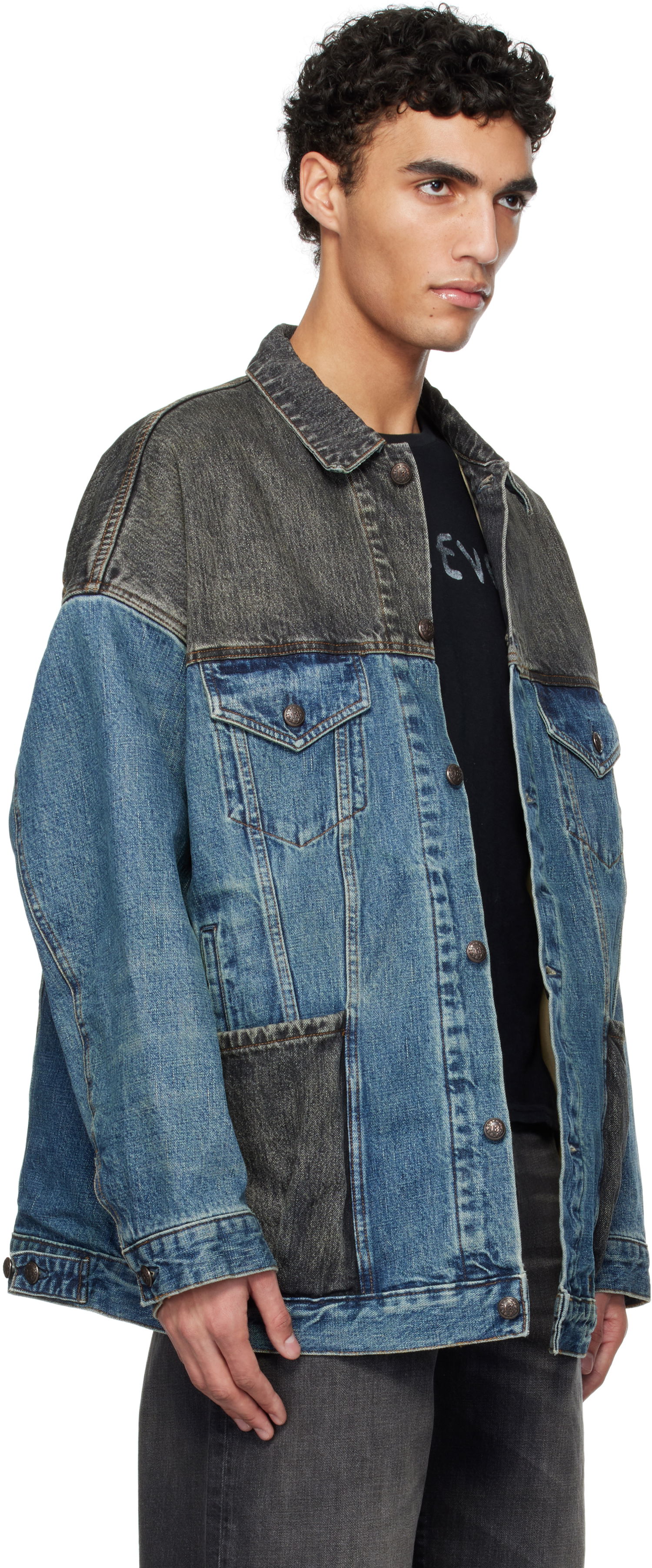 Jakke R13 R13 Lacey Denim Trucker Jacket Blå | R13WD210-D271A, 1
